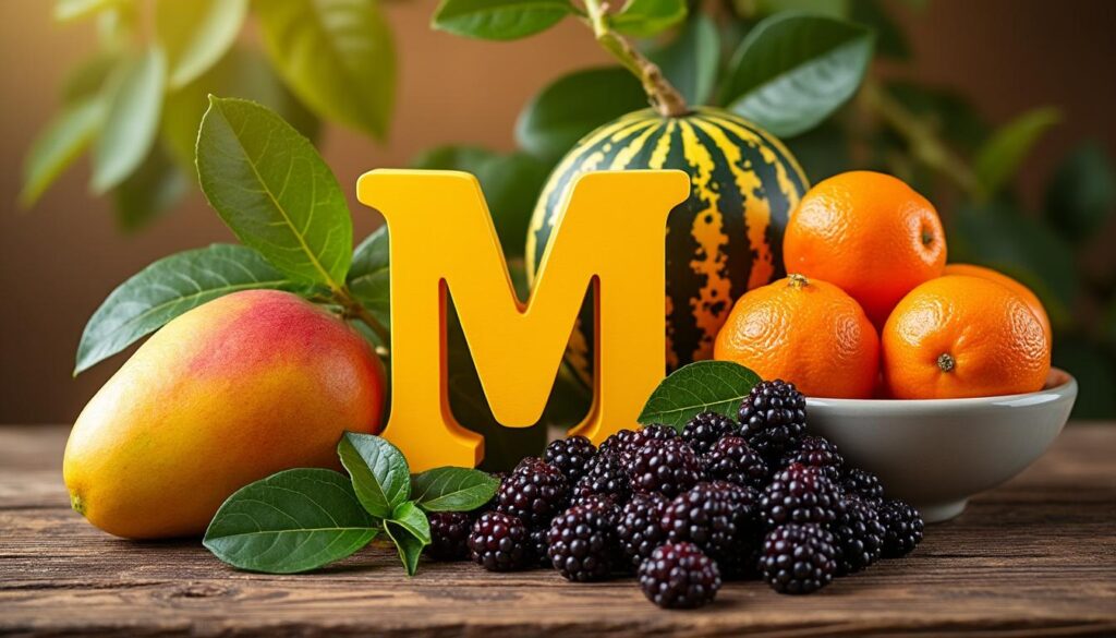 découvrez notre liste complète des fruits commençant par la lettre m. de la mangue à la mûre, explorez les saveurs et bienfaits de ces délices naturels qui font le bonheur des amateurs de fruits.