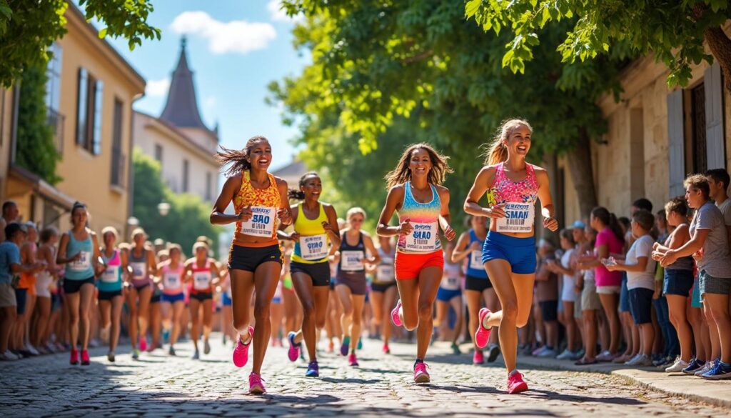 découvrez l'événement 'courir et marcher au féminin' à villefranche-de-rouergue, une journée dédiée à la célébration de la femme et du sport lors des foulées de lalo. participez à une expérience unique alliant dépassement de soi et convivialité dans un cadre magnifique.