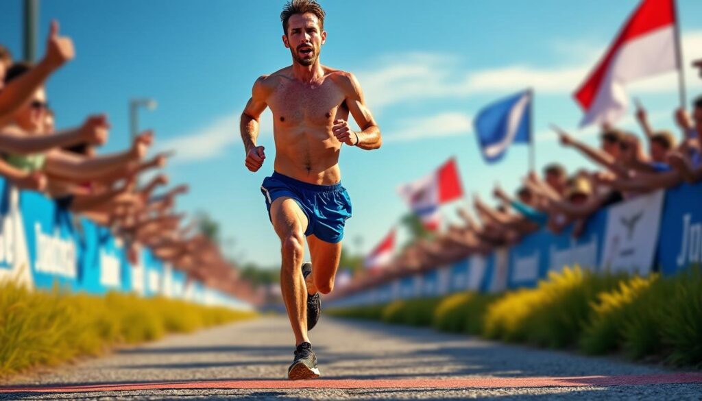 revivez la victoire impressionnante de maxime tesch lors de la course pédestre dominicale sous un soleil éclatant, alliant performance et passion.