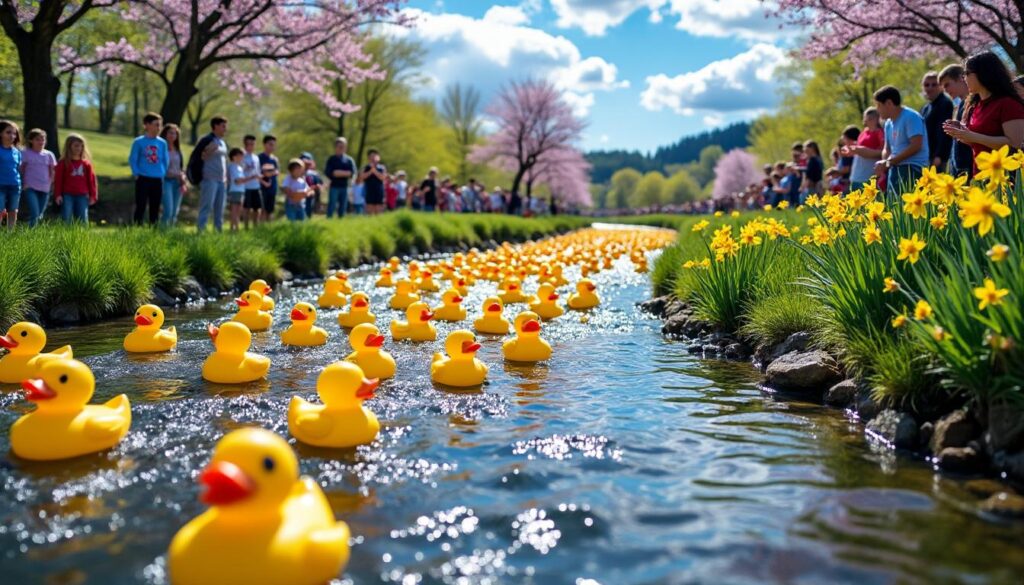 participez à la traditionnelle course des canards organisée par le rotary club de l’aigle, le samedi 25 avril. un événement convivial et amusant à ne pas manquer !