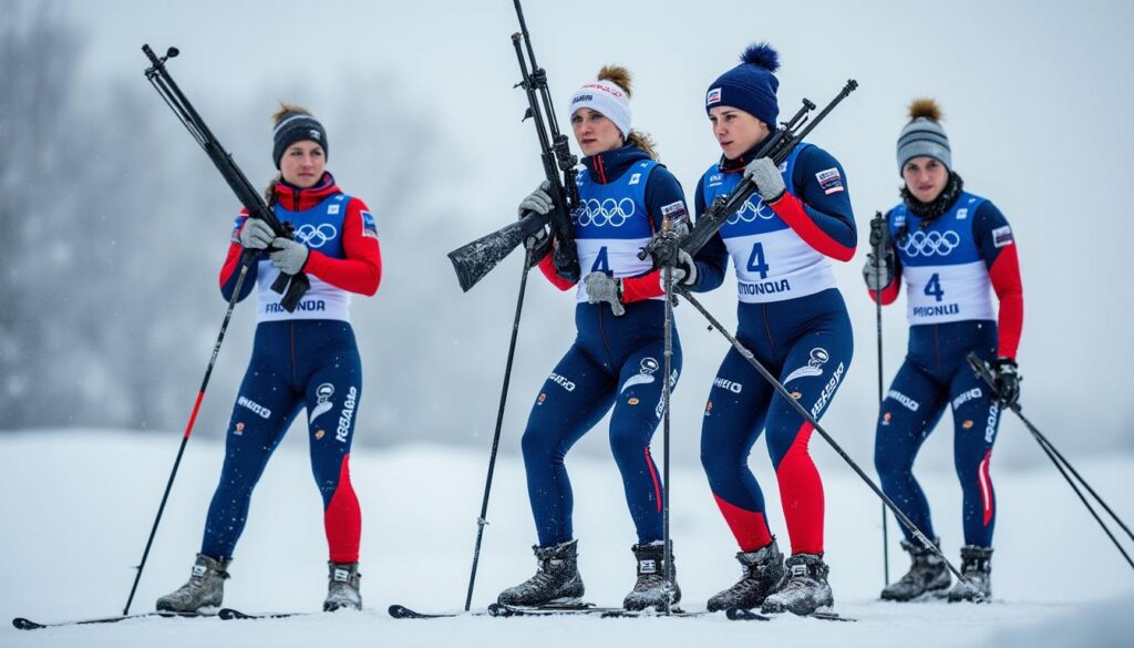 l'équipe de france de biathlon vise ses premières médailles après une poursuite féminine décevante sans podium, déterminée à rebondir dans les prochaines épreuves.