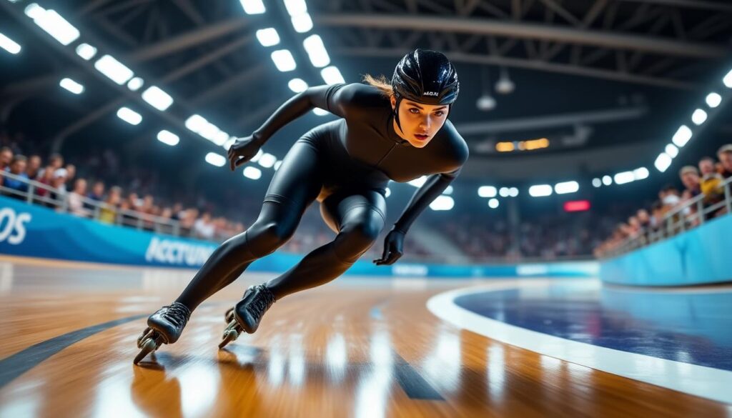 découvrez le parcours de maiwenn julou, passionnée de roller course, qui vise une médaille prestigieuse aux championnats de france en salle. suivez ses exploits et son entraînement.